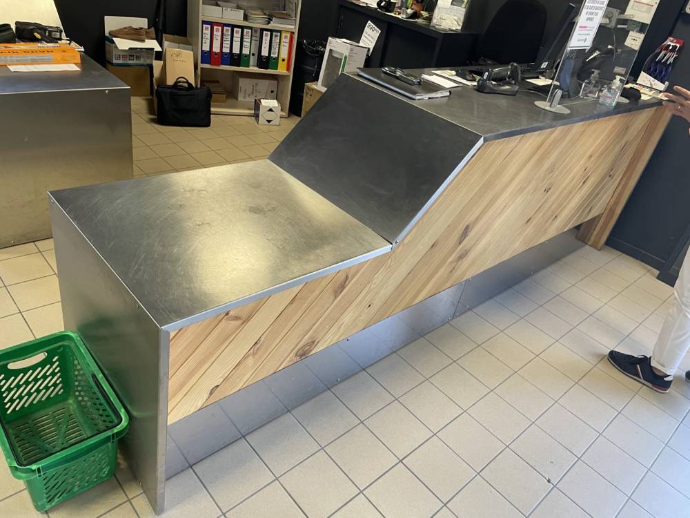 plan de travail en métal